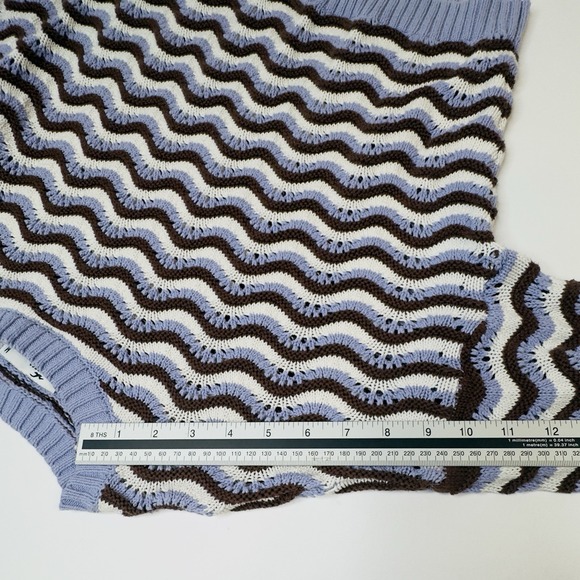 Hollister Crochet Knit Sweater Wave Pattern Women's Pullover  Size Medium - Picture 11 of 12